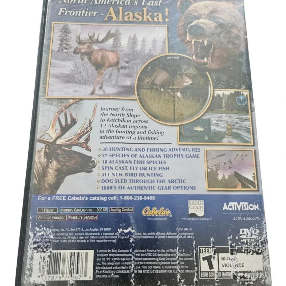 Cabelas Alaskan Adventures PlayStation 2 Game-USED - Picture 4 of 4